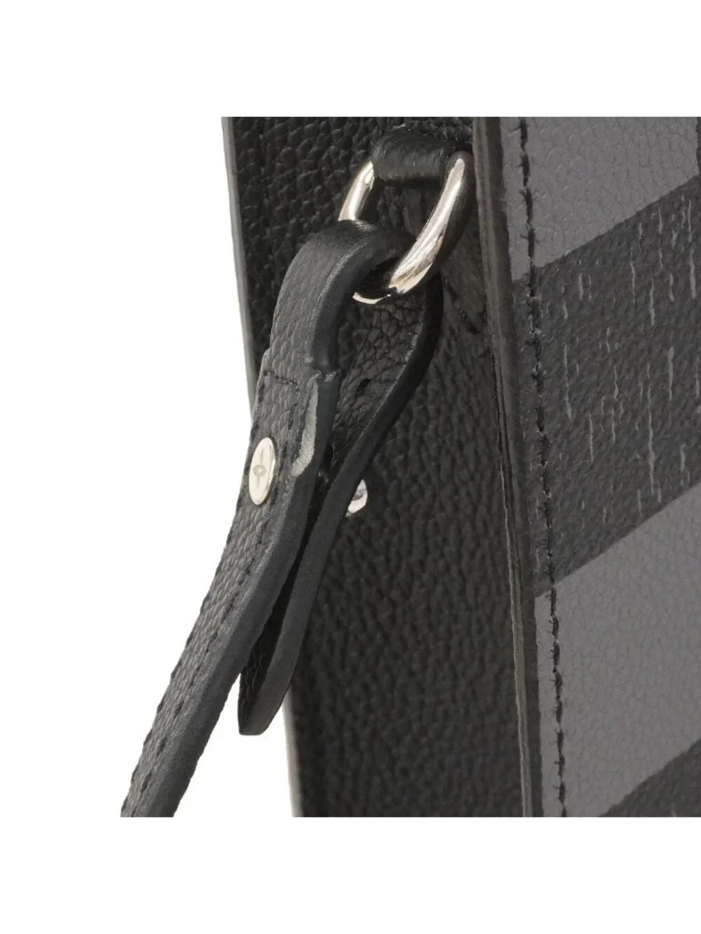 Louis Vuitton Handbag Damier Checkerboard Sac Plat XS Black 2-Way